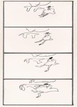 A Man and His Dog Out for Air