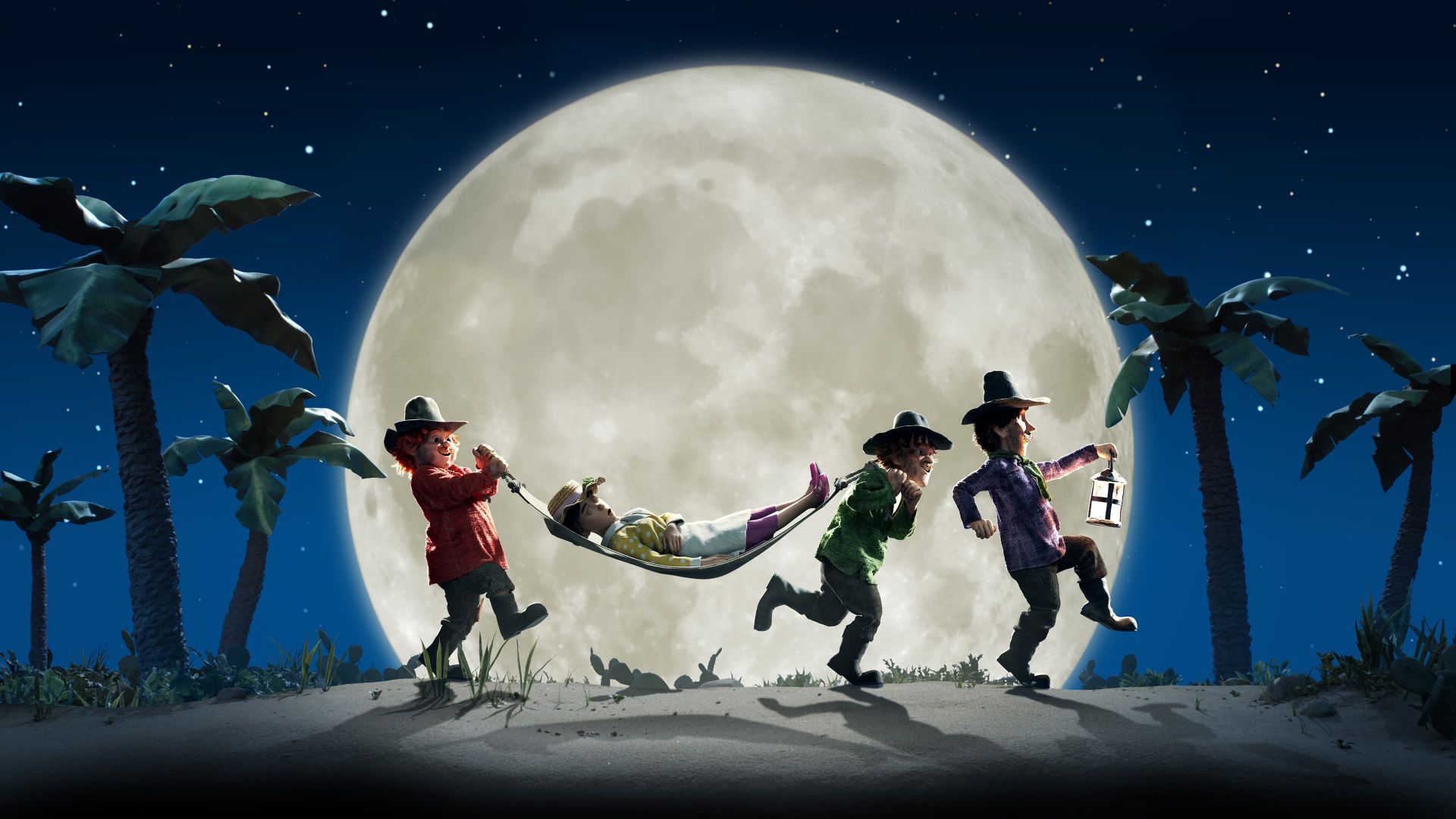 Three Robbers and a Lion (Folk og røvere i Kardemomme by)