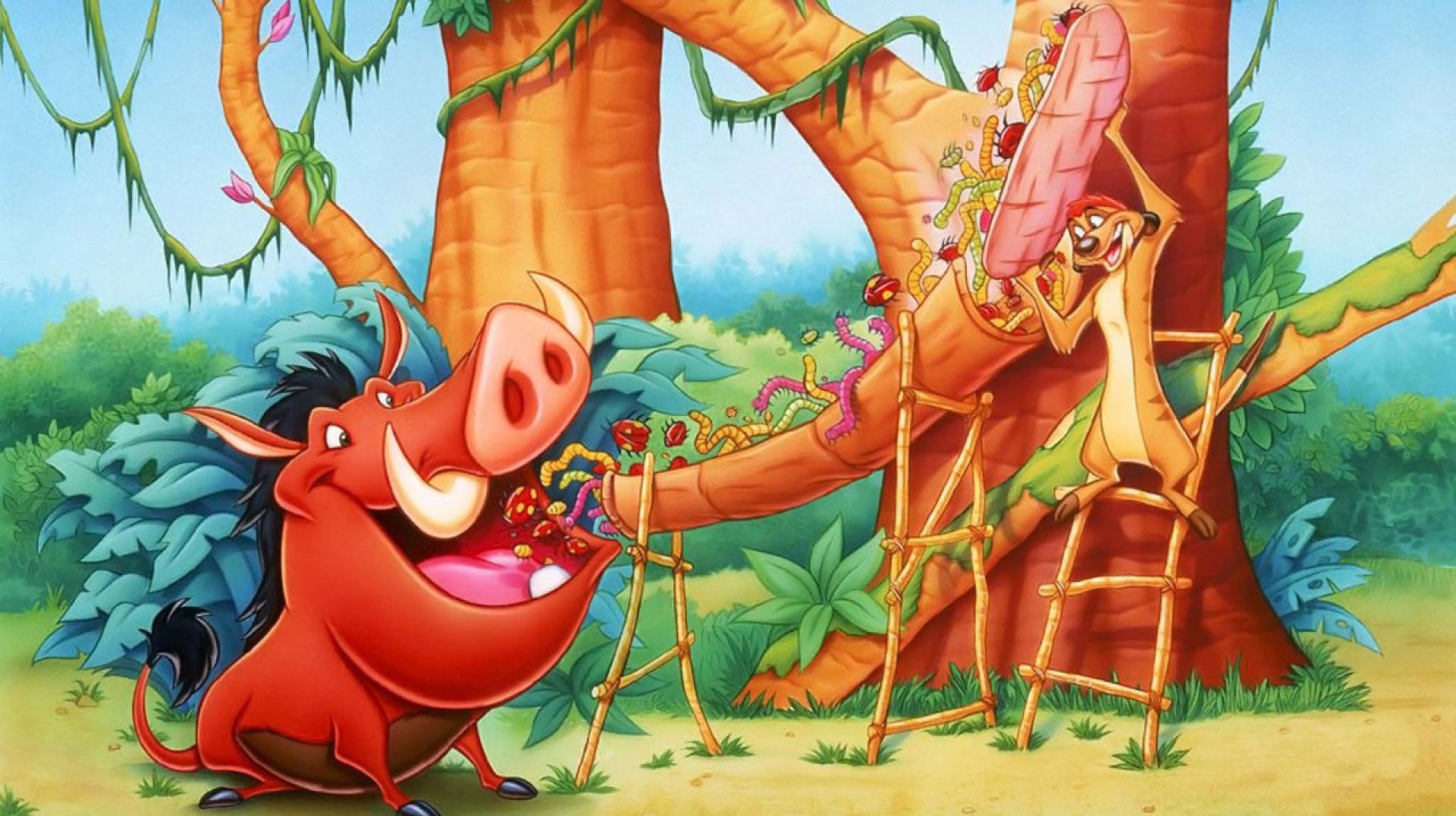 Around the World with Timon and Pumbaa