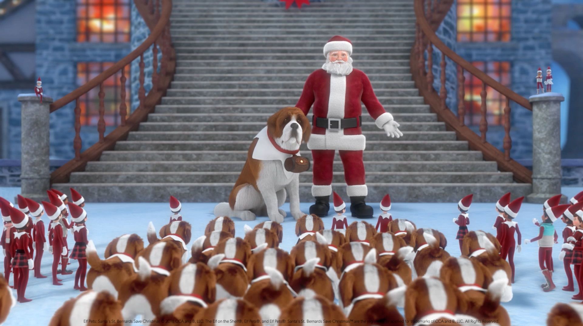 Elf Pets: Santas St. Bernards Save Christmas